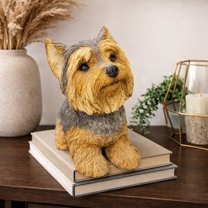 🐾 Sandicast Yorkshire Terrier Pup Figurine | Hand-Cast Resin Dog Statue